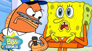 Bob Esponja | 45 minutos de Bob Esponja metiéndose en problemas 😅🍍 | Bob Esponja en Español MQDEFAULT Thumbnail