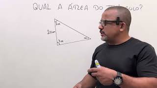 Download the video "Área de Um triângulo Qualquer | Triângulo Retângulo | Razões trigonométricas"