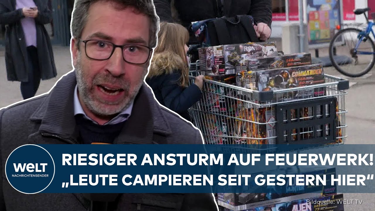 SILVESTER: Riesiger Ansturm auf Feuerwerk – „Leute campieren seit gestern hier“
