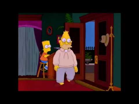 The Simpsons - Grandpa At Burlesque House