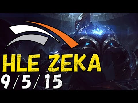 HLE Zeka ゼド(Zed) VS スウェイン(Swain) MID patch 12.22 KR RANK