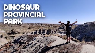 DIGGING FOR DINOSAUR | Dinosaur Provincial Park Alberta | Centrosaurus Bonebed Hike | Van Life