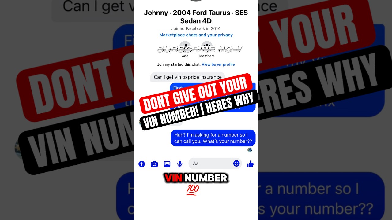 DONT Give Out Your VIN NUMBER! Here’s Why