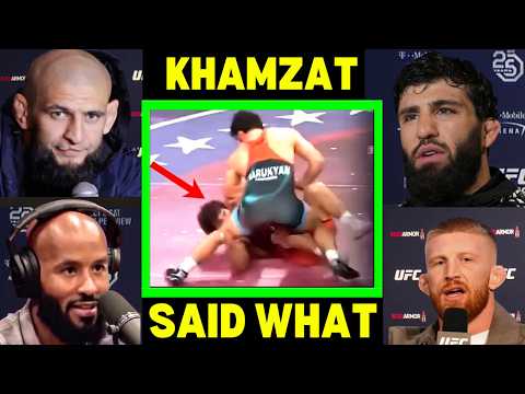 UFC Fighters REACT to Arman Tsarukyan vs Georgio Poullas INSANE BRAWL at RAF 6