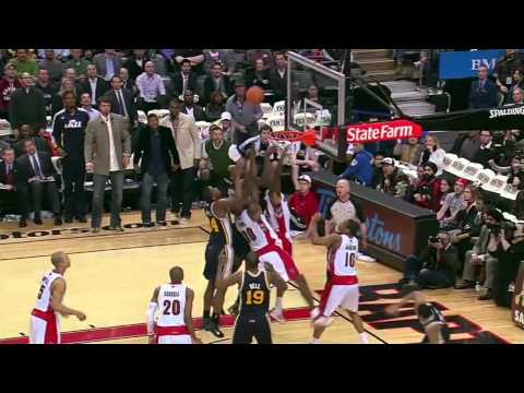 Al Jefferson game winning tip in vs. Raptors (Mar. 9, 2011)