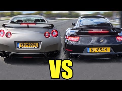 Porsche 911 Turbo S vs Nissan GTR R35 - DRAG RACE!