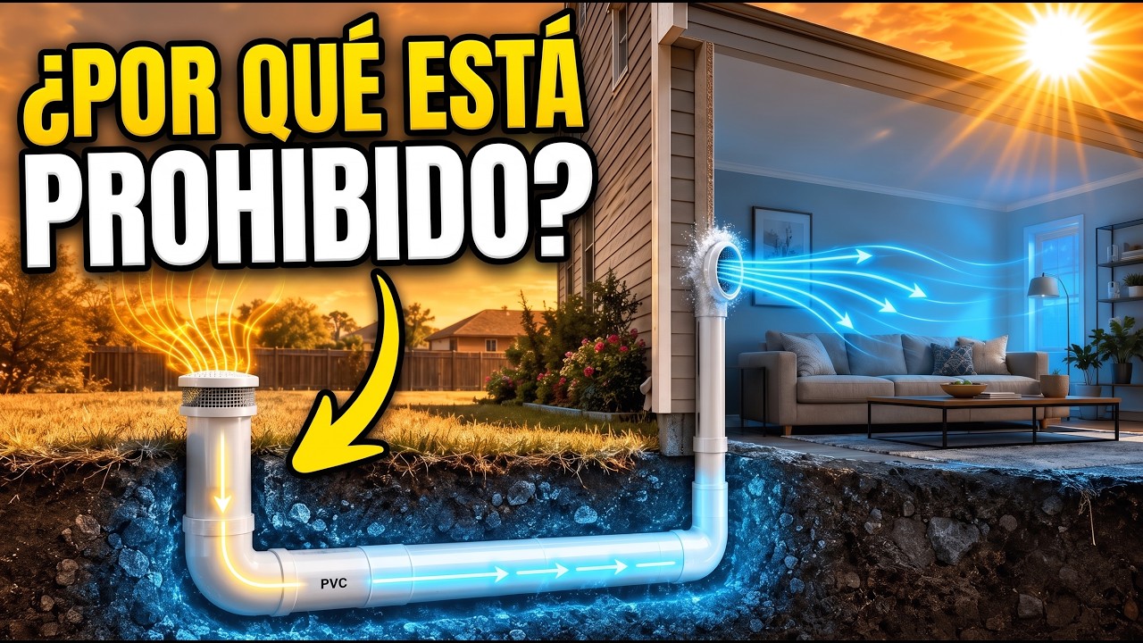 Entierra Esta TUBERÍA DE PVC de $40 y Obtén Aire a 62°F Todo el Verano (¡SIN AC!!)