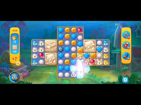Fishdom Easy Level 11516 (with full seashell) @choraelmin