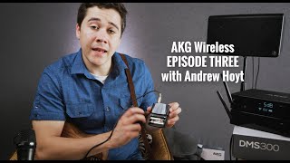 Video thumbnail for AKG DMS300 Wireless Instrument System with Andrew Hoyt: Episode Three by Performer Magazine