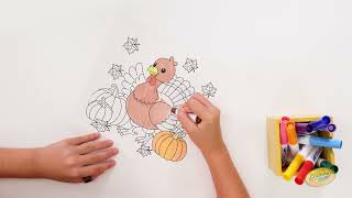 Crayola Crayola Color Wonder Thanksgiving Turkey Coloring Page