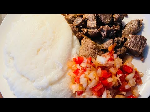 How I make Kapana and Salsa sauce #namibian food