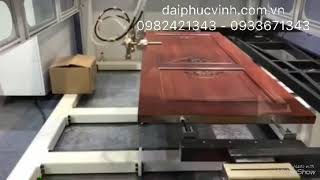 [ Woodmaster ] Máy phun sơn cửa tự động ( phun 3D 5 axis )