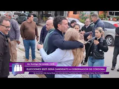 Política | De Loredo visitó el Dto Río Primero, dejó en claro su candidatura a la Gobernación de Cba
