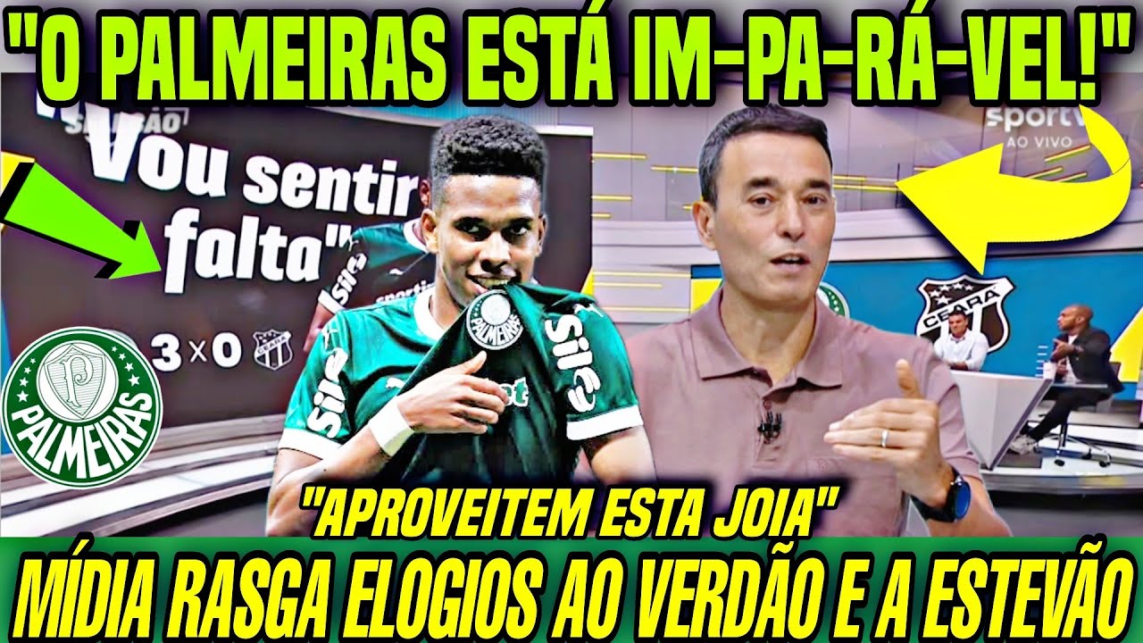 IM-PA-RÁ-VEL! ESTEVÃO DESTRÓI em CAMPO! PALMEIRAS AVANÇA com SHOW! MÍDIA RASGA ELOGIOS AO VERDÃO