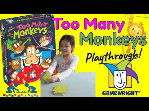Games for Kids | Too Many Monkeys by Gamewright | Play Through and Review