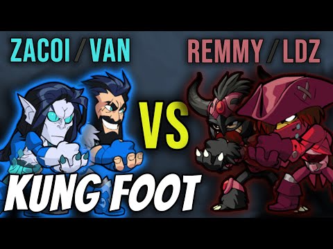 OBLITERATING REMMY & LDZ | Brawlhalla Kung Foot w/VAN