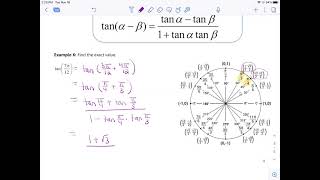 Tangent Sum & Difference Identities