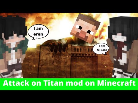 EPIC Attack on Titan Minecraft Mod!! #shorts