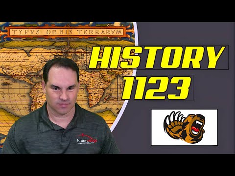 Here's What History 1123 Will Cover This Semester