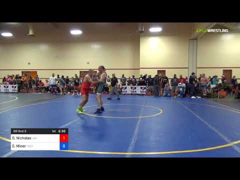 2018 Marine Corps US Open/Masters E Greco Roman 70 RR Rnd 3 - Didier Nicholas (Las ) Vs. Craig Min