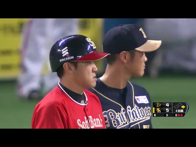 4回裏 ホークス・内川の併殺崩れで勝ち越し!! 2014/7/9 H-Bs