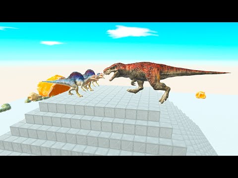 MEGA GIANT T-REX DEFENDS THE PYRAMID OF CHEOPES VS EVERY UNIT | ANIMAL REVOLT BATTLE SIMULATOR GAME
