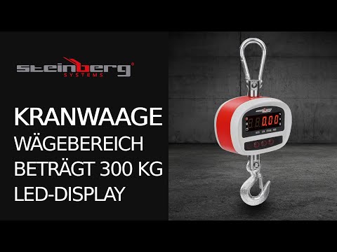 Video - Kranwaage bis 300 kg – Hängewaage – Industriewaage – digital