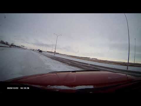 Hit black ice and went for a ride.