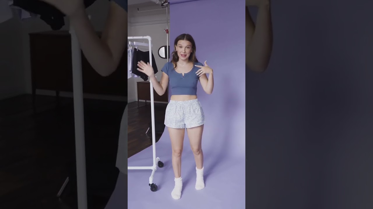 Millie in her Boxer Shorts #milliebobbybrown #millie