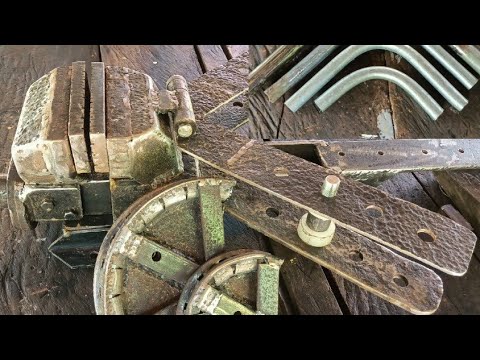 MAKING 2 in 1 BENCH VISE with PIPE BENDER