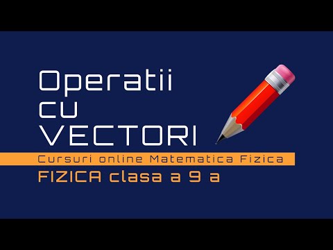 Operatii cu VECTORI - Fizica clasa a 9 a