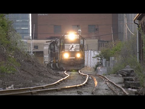 Bad track in Cleveland Eastside Norfolk Southern rocking on the Silverplate Branch NS 5812