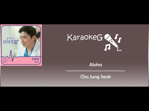 [Karaoke Version] Aloha - Cho Jung Seok (OST. Hospital Playlist)