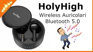 Cuffie Bluetooth HolyHigh Wireless Auricolari Bluetooth 5.0