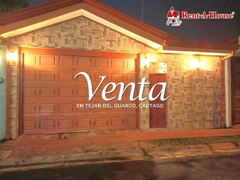 VENTA CASA EN EL TEJAR DEL GUARCO, CARTAGO.