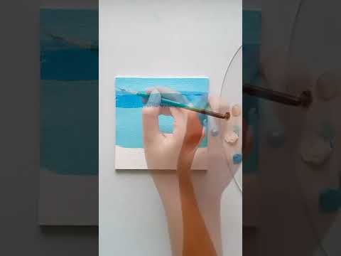 Beach Scenes🌊 | Acrylics on Canvas✨