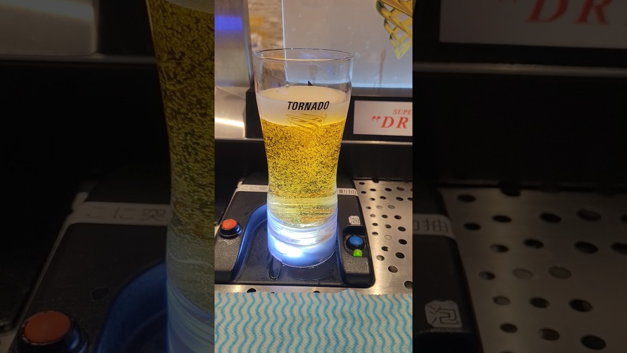 【#ビール】トルネードサーバーでビールをおかわり。#tornedo #生ビール#スーパードライ