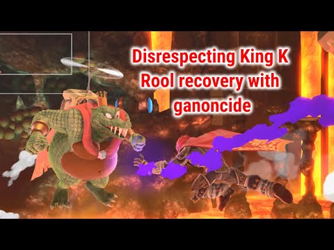 Disrespecting King K Rool recovery with ganoncide