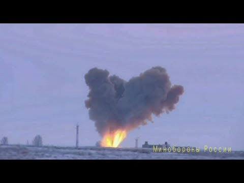 Видеокадры пуска ракеты комплекса «Авангард»