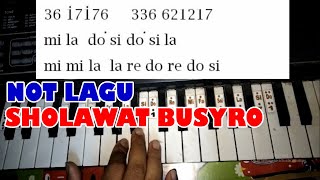 Download lagu Sholawat Busyro - Not Lagu Piano / Pianika untuk Drum Band / Marching Band mp3