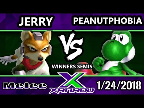 S@X 238 Melee - Jerry (Fox) Vs. Peanutphobia (Yoshi) - SSBM Winners Semis - Smash Melee