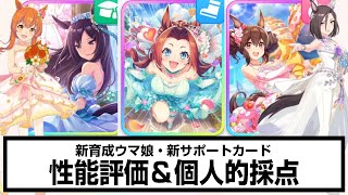 【ウマ娘】新たに実装された育成ウマ娘２種＋サポートカード３種を個人的に評価してみた