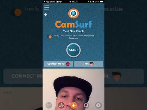 How to create an account in CamSurf app?