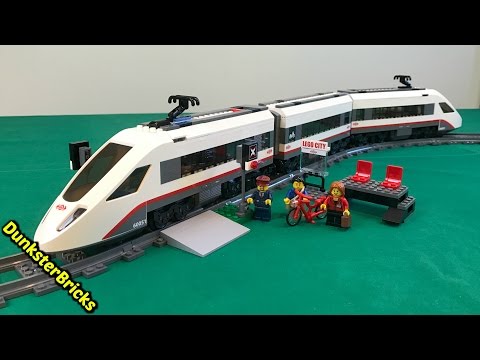 LEGO High-speed Passenger Train, set 60051 from 2014! Info, footage, and GoPro Ride-Along!