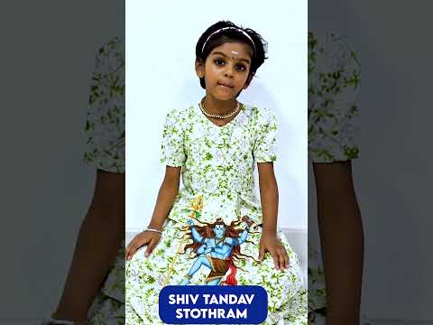 "Shiv Tandav Stotram: Opening Verse by Baby Dharmishtha | Powerful Chant of Lord Shiva 🙏"