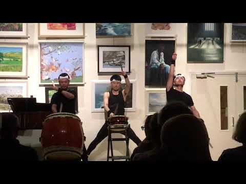 Yatesbury Taiko Drummers performing at Marden House, Calne, Wiltshire