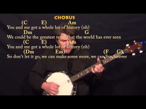 History (One Direction) Banjo Cover Lesson with Chords/Lyrics - Capo 6th
