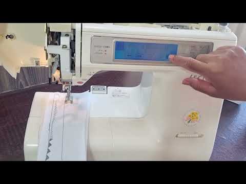 How to change Size and width of pattern designs in janome sewing machine 8100,8200,8300