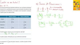 RESOLVIENDO TU LIBRO DE 5° DESAFÍOS MATEMÁTICOS: ¿CUÁNTO ES EN TOTAL [Suma y resta de fracciones]