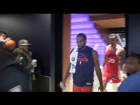 Kawhi Leonard Immediately After Clippers 103-102 W Over Warriors. Curry Fouls Out. Kerr Ejected! 